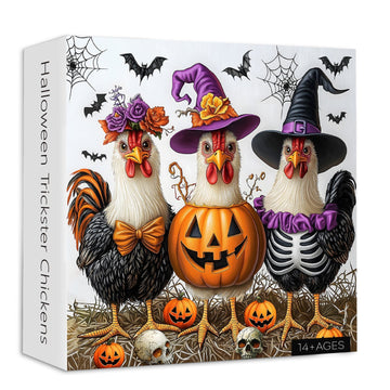 Halloween Trickster Chickens Jigsaw Puzzle 1000 Pieces